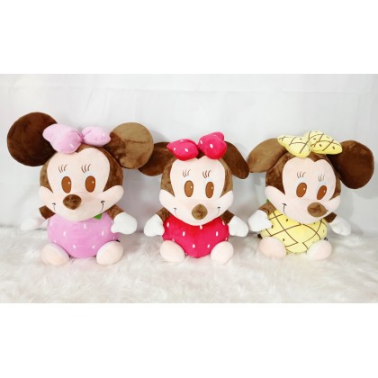 {M'SIA STOCK} Mickey Minnie SoftToys/PlushToys/KidsToys 50cm 水果米奇米妮娃娃玩具公仔50厘米 Patung Beruang